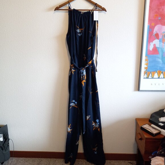 Baltic Born Navy Alameda Halter Jumpsuit NWT - Picture 3 of 5